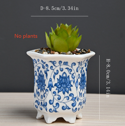 Artificial flower plant pot