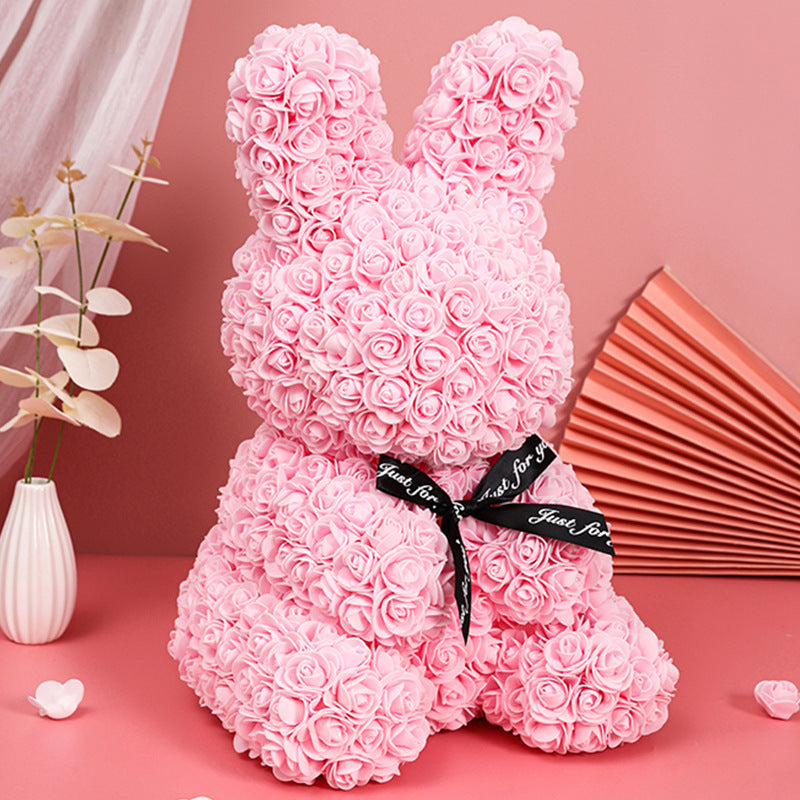 Artificial flower rabbit
