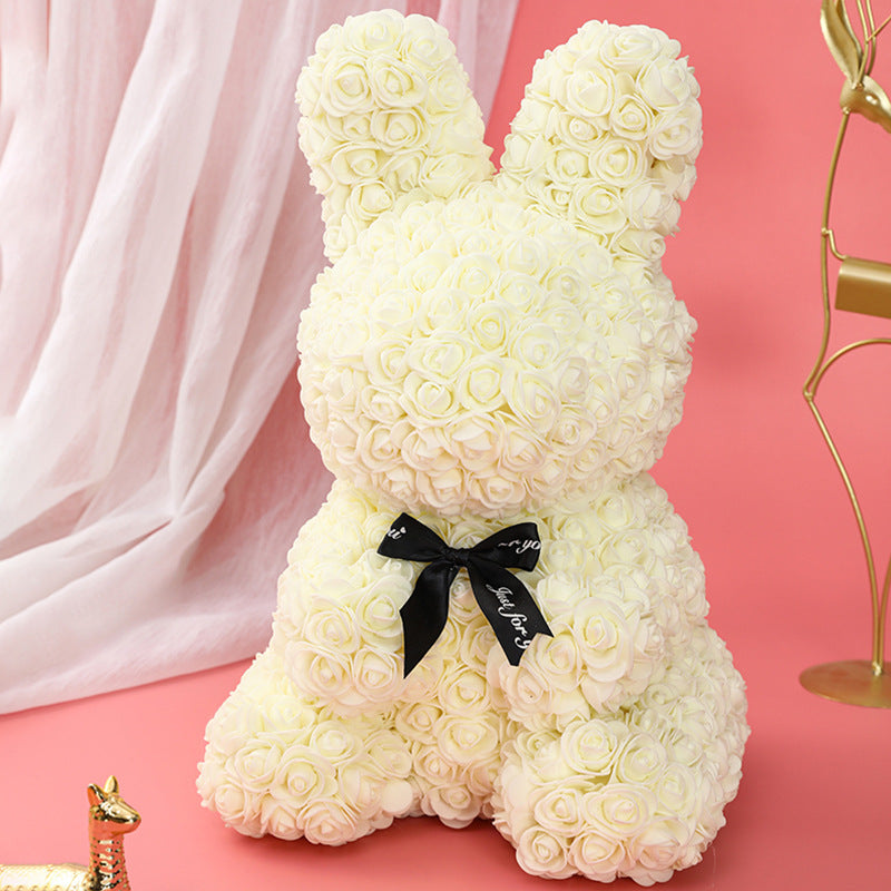 Artificial flower rabbit