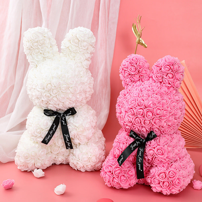 Artificial flower rabbit