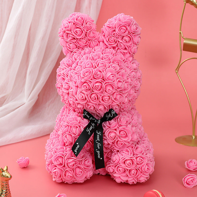 Artificial flower rabbit