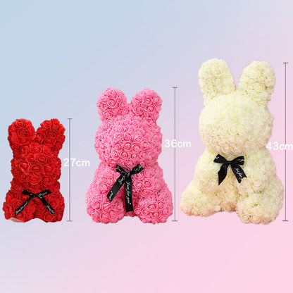 Artificial flower rabbit