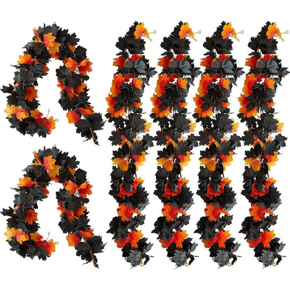 Artificial Maple Leaf Garland for Autumn
