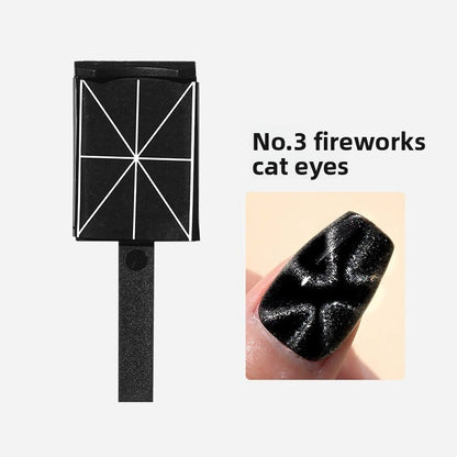 Artificial nail decorative cat-eye magnetic attachment tool