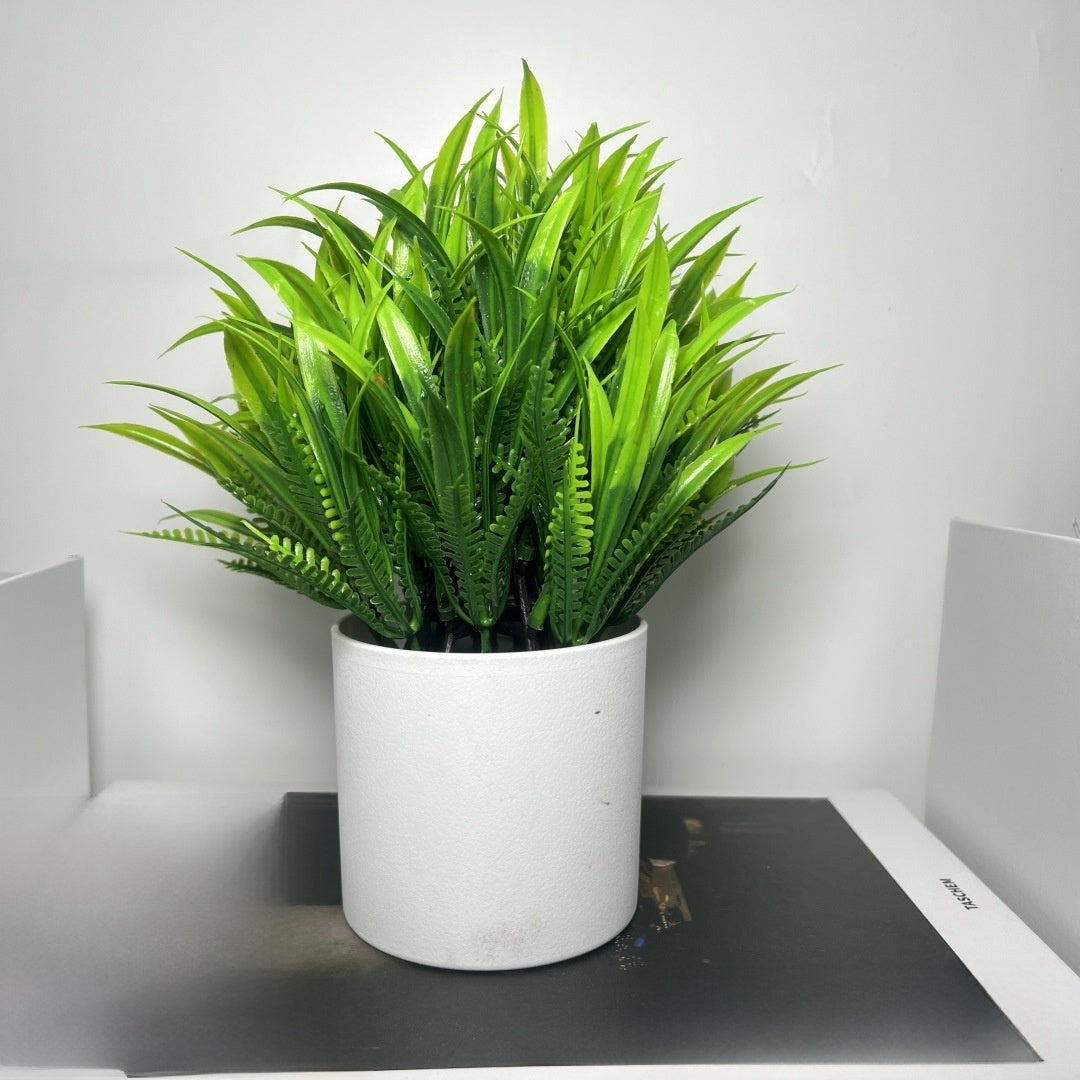 Artificial Plastic Potted Plants for Home Decoration