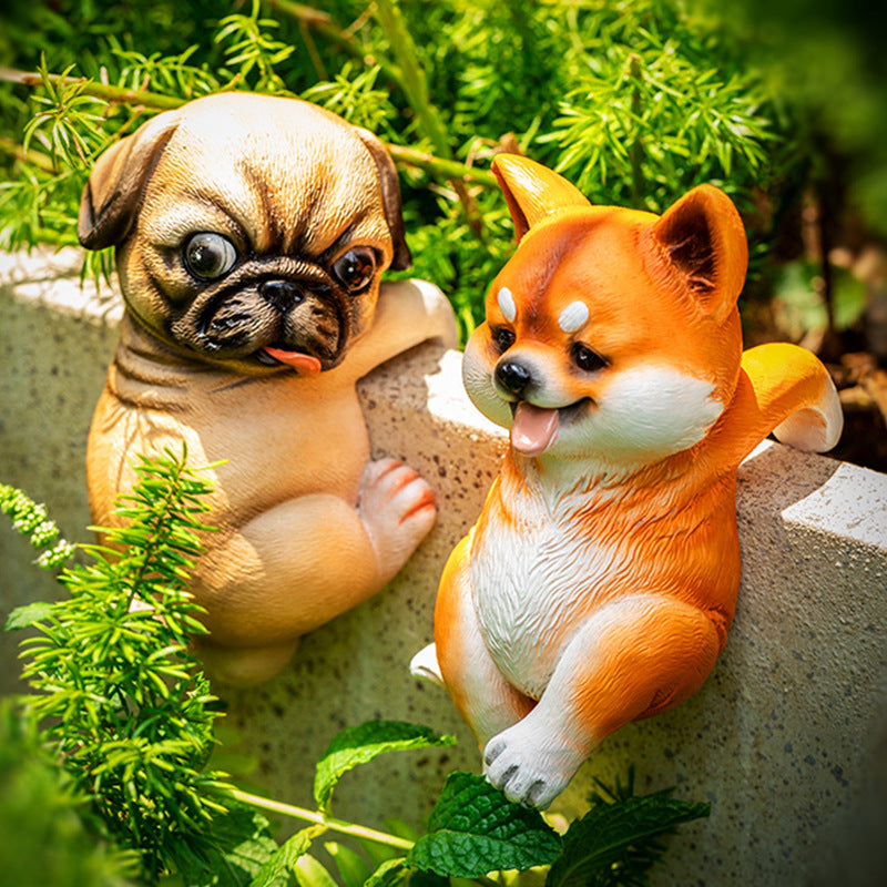Artificial Puppy Flower Pot Bonsai Decoration