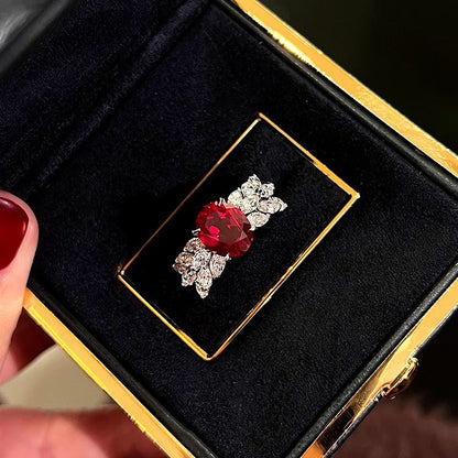 Artificial Ruby Ring