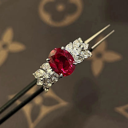 Artificial Ruby Ring