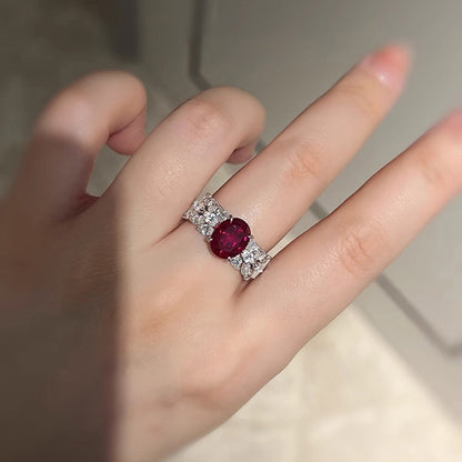 artificial ruby ring