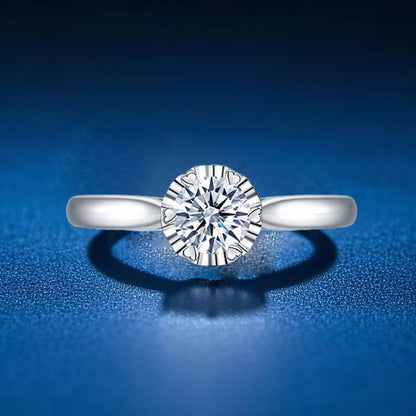 Artificial Six-Claw Diamond Ring