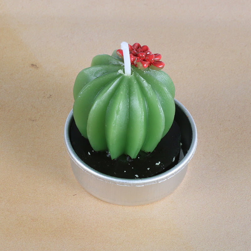 Artificial Succulent Rose Candles