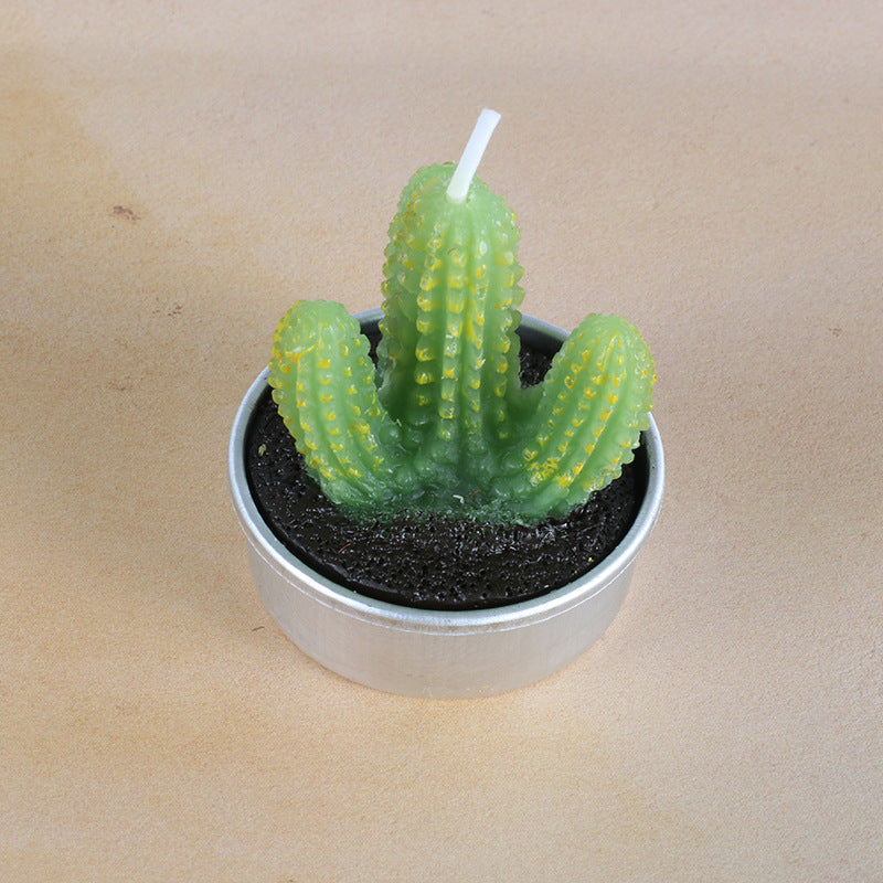 Artificial Succulent Rose Candles