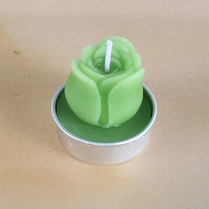 Artificial Succulent Rose Candles