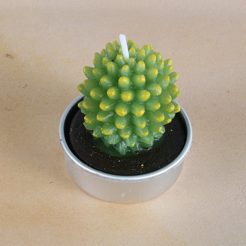 Artificial Succulent Rose Candles