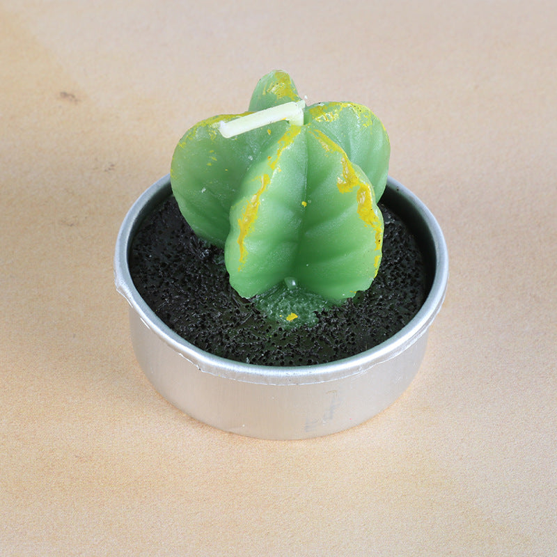 Artificial Succulent Rose Candles