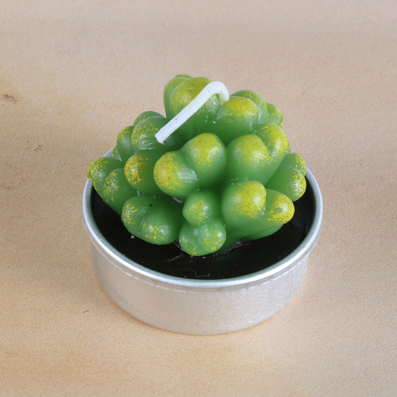 Artificial Succulent Rose Candles