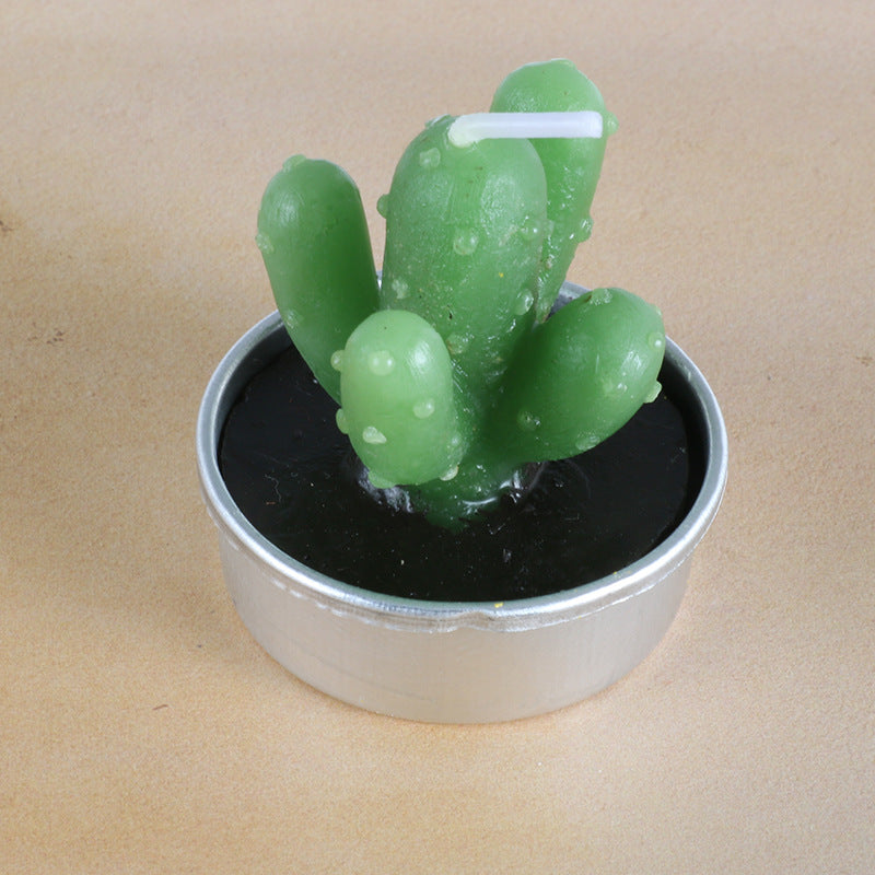 Artificial Succulent Rose Candles