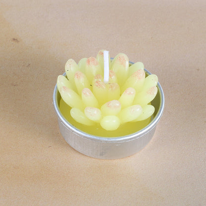 Artificial Succulent Rose Candles
