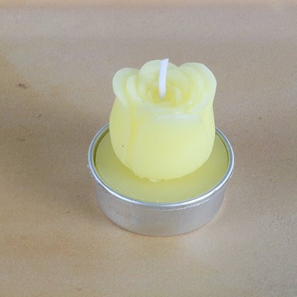 Artificial Succulent Rose Candles
