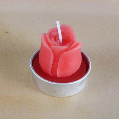 Artificial Succulent Rose Candles