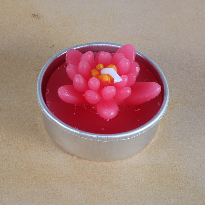 Artificial Succulent Rose Candles
