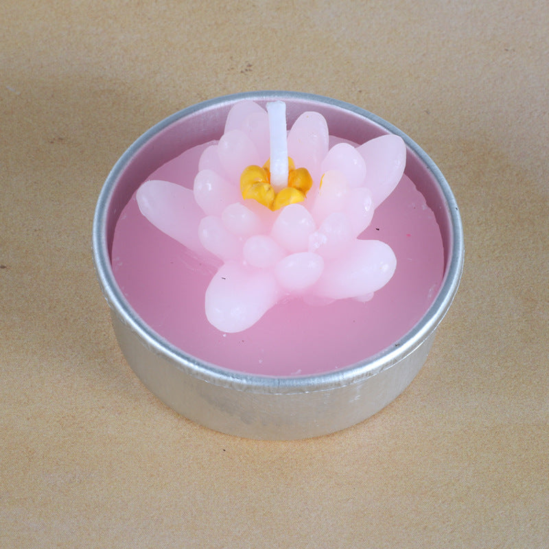 Artificial Succulent Rose Candles