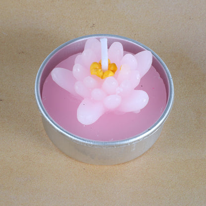 Artificial Succulent Rose Candles