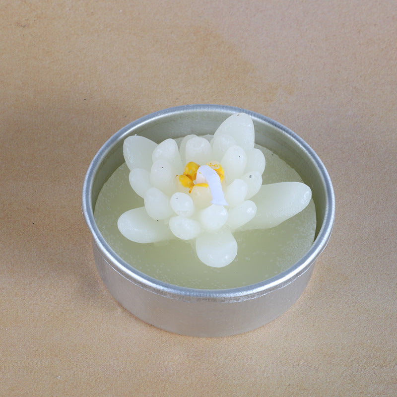 Artificial Succulent Rose Candles