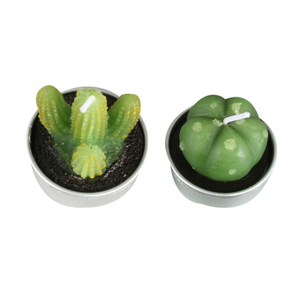 Artificial Succulent Rose Candles
