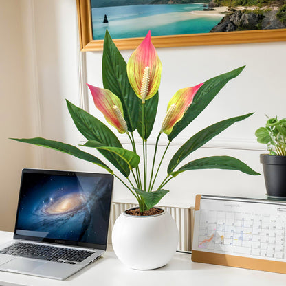 Artificial White Palm Decorative Flowers