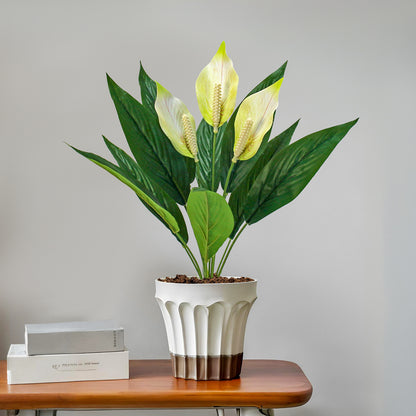 Artificial White Palm Decorative Flowers