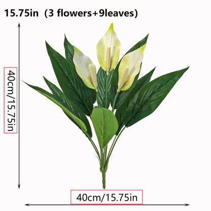 Artificial White Palm Decorative Flowers