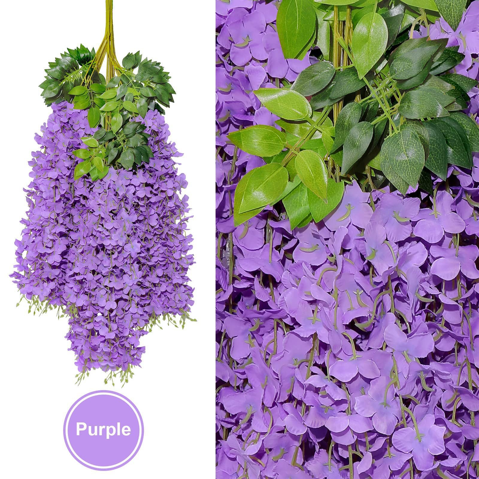 Artificial wisteria flower