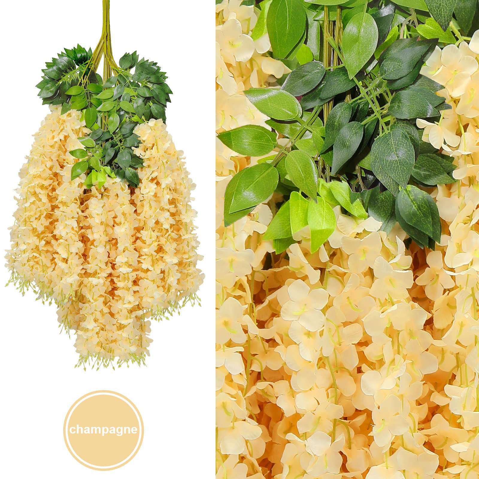 Artificial wisteria flower