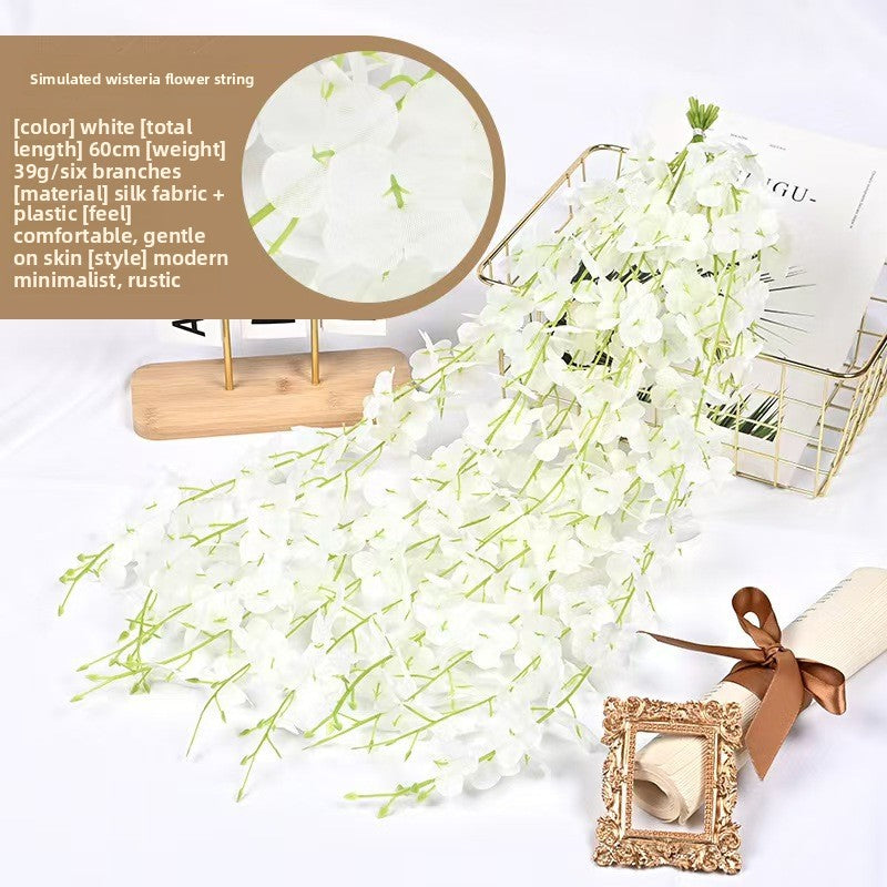 Artificial Wisteria Flower Vine Decoration