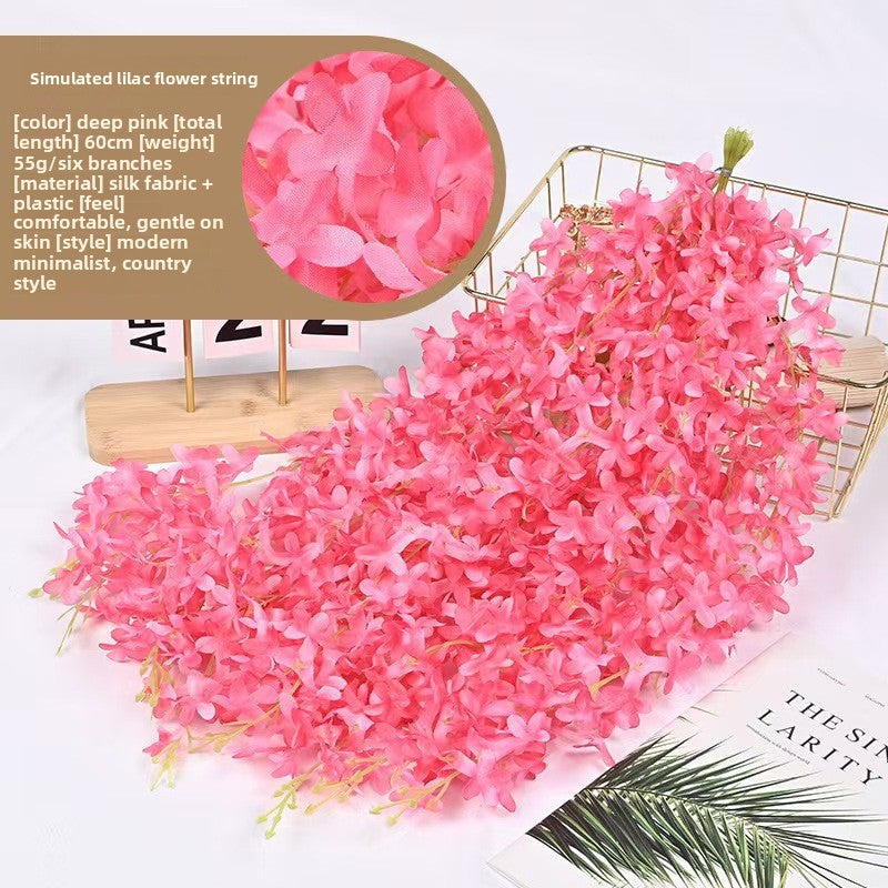 Artificial Wisteria Flower Vine Decoration