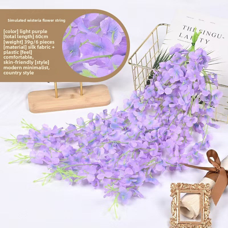 Artificial Wisteria Flower Vine Decoration