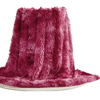 Artificial wool blanket