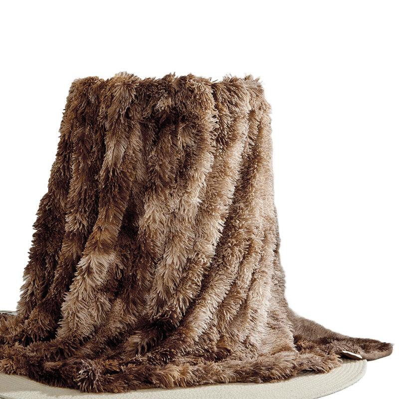 Artificial wool blanket