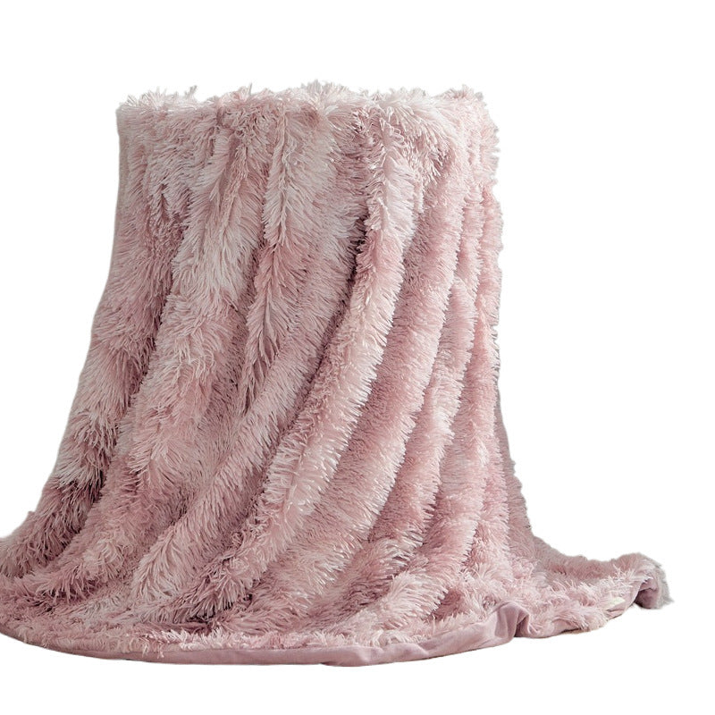 Artificial wool blanket