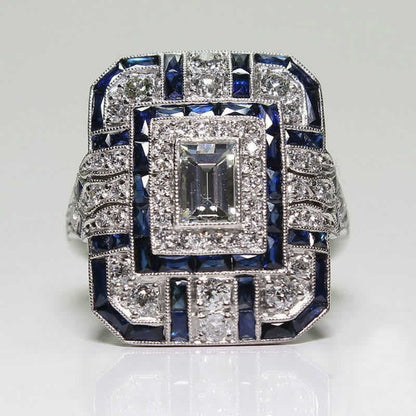 Artificial zircon ring