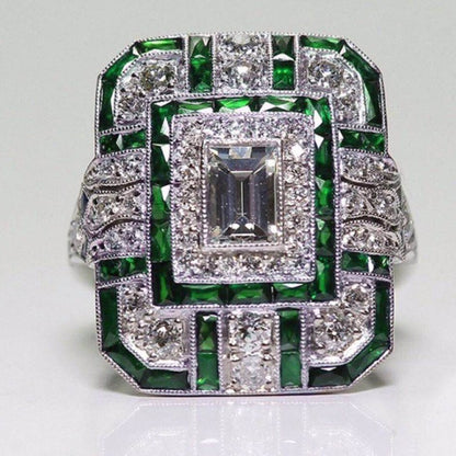 Artificial zircon ring