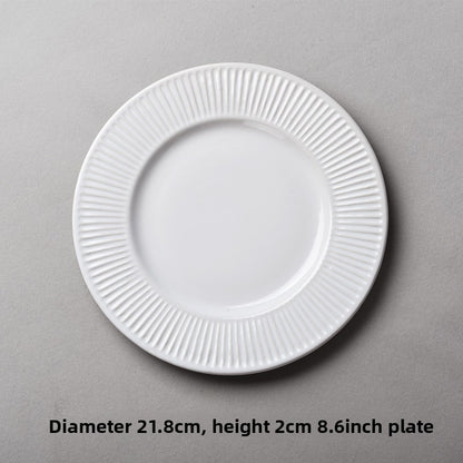 Artist 8inch Japanese Style Ceramic Dinner Plate
