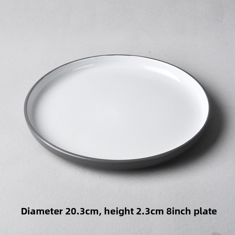 Artist 8inch Japanese Style Ceramic Dinner Plate