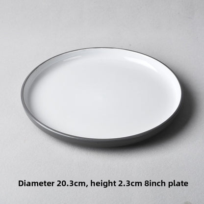Artist 8inch Japanese Style Ceramic Dinner Plate