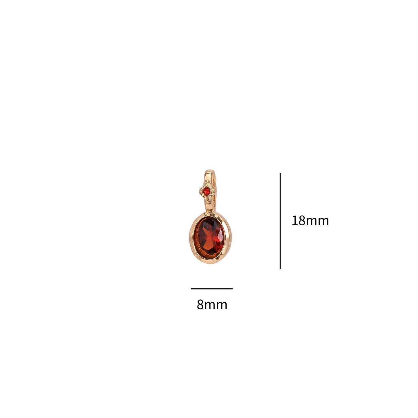 Artistic Birthstone Pendant Necklace