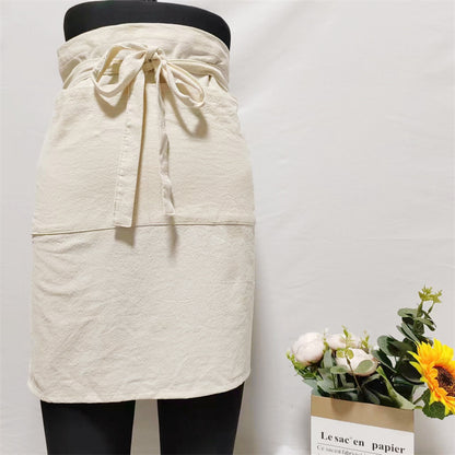 Artistic Cotton Linen Work Apron with Pocket