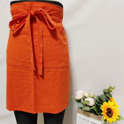 Artistic Cotton Linen Work Apron with Pocket