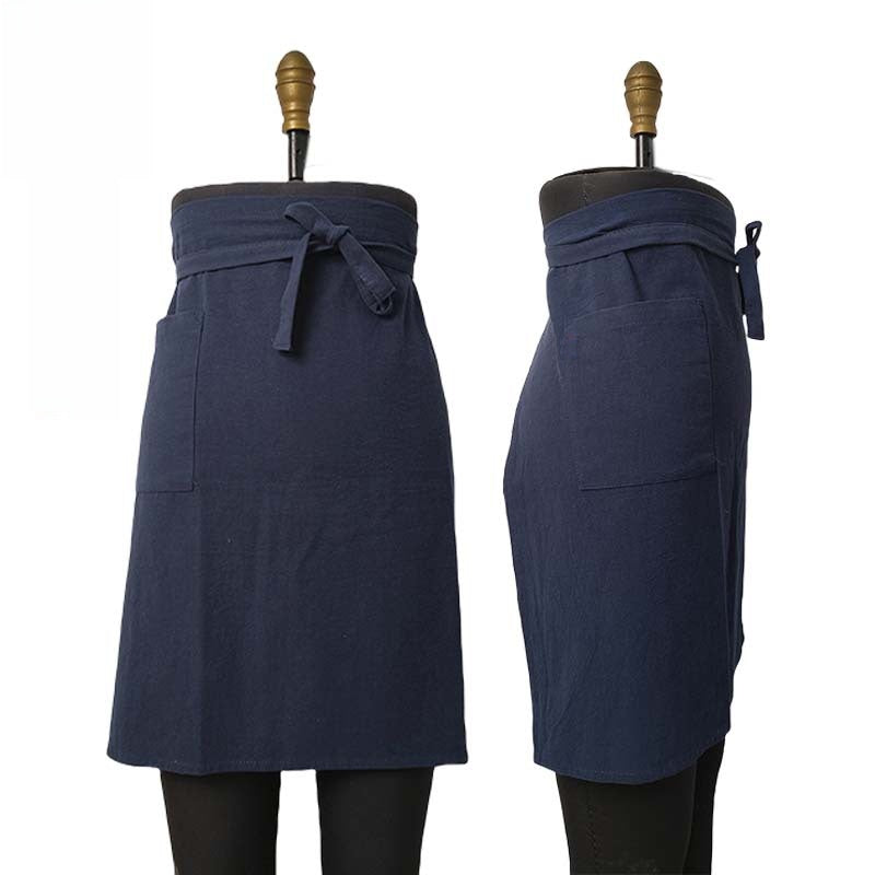Artistic Cotton Linen Work Apron with Pocket