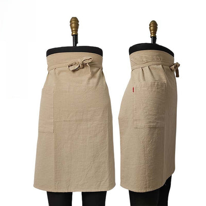 Artistic Cotton Linen Work Apron with Pocket